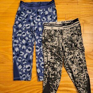 Under Armour, Girls Dry Wicking Capri Tights, Size 8-10 M